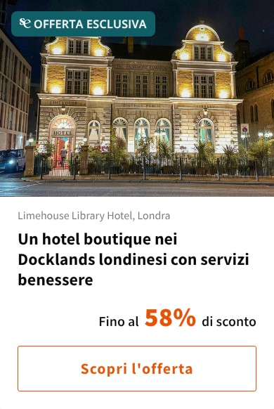 Un hotel boutique nei Docklands londinesi con servizi benessere