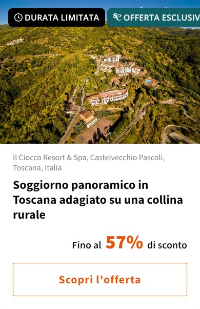Soggiorno panoramico in Toscana adagiato su una collina rurale