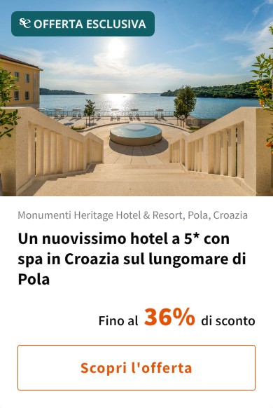 Un nuovissimo hotel a 5* con spa in Croazia sul lungomare di Pola