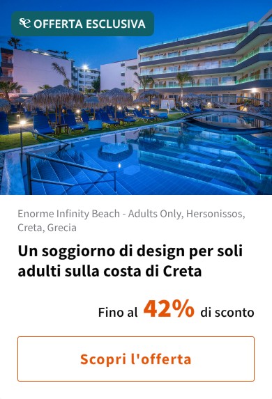 Un soggiorno di design per soli adulti sulla costa di Creta