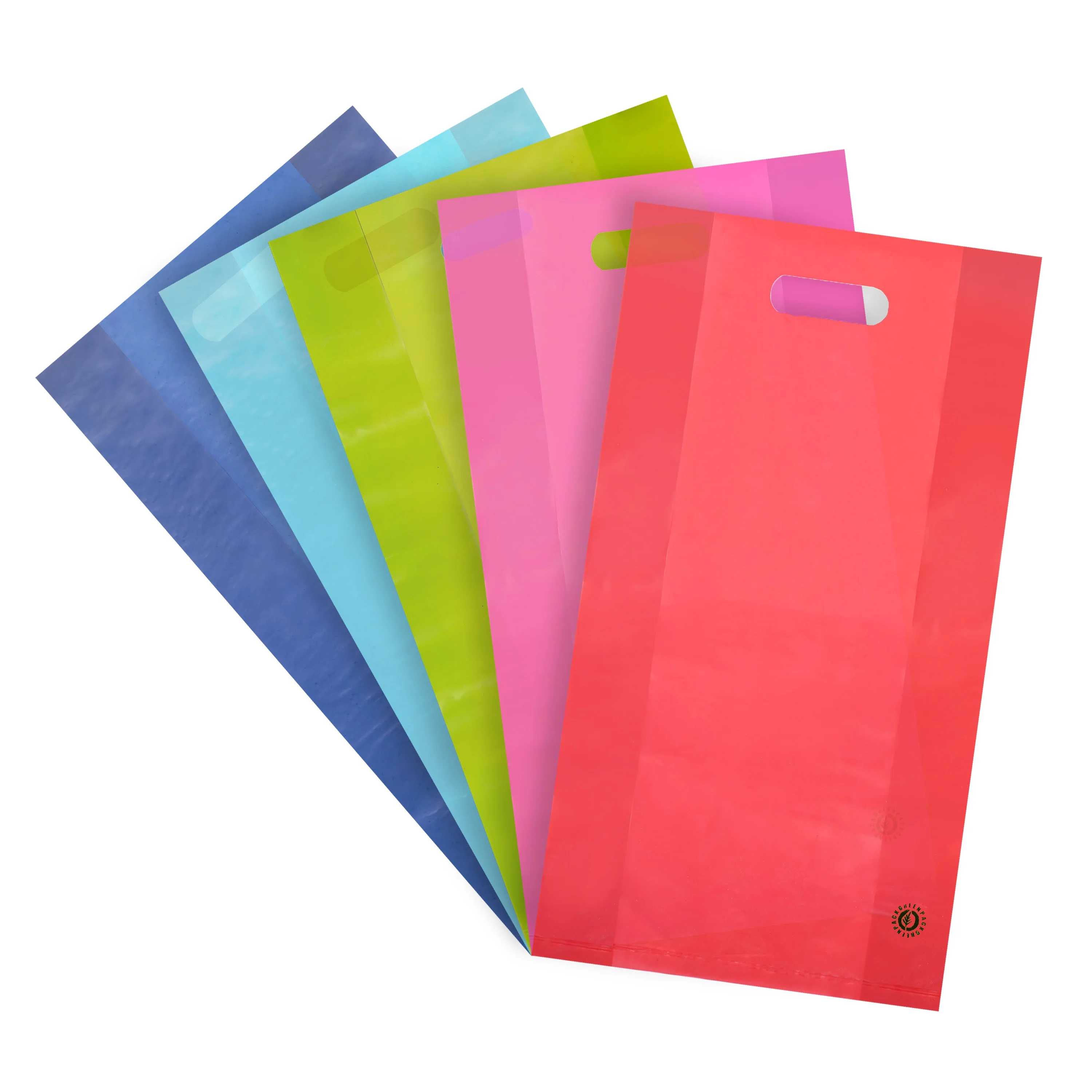 Image of Shopper Plastica Colorata con Soffietto Mix
