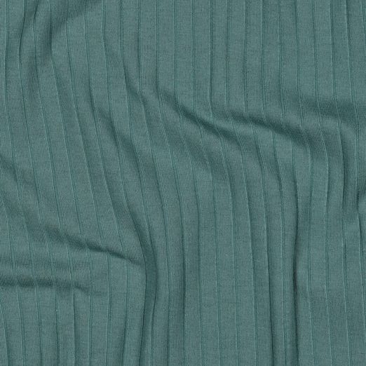 Rippjersey - XL Rippe 5mm Uni Petrol