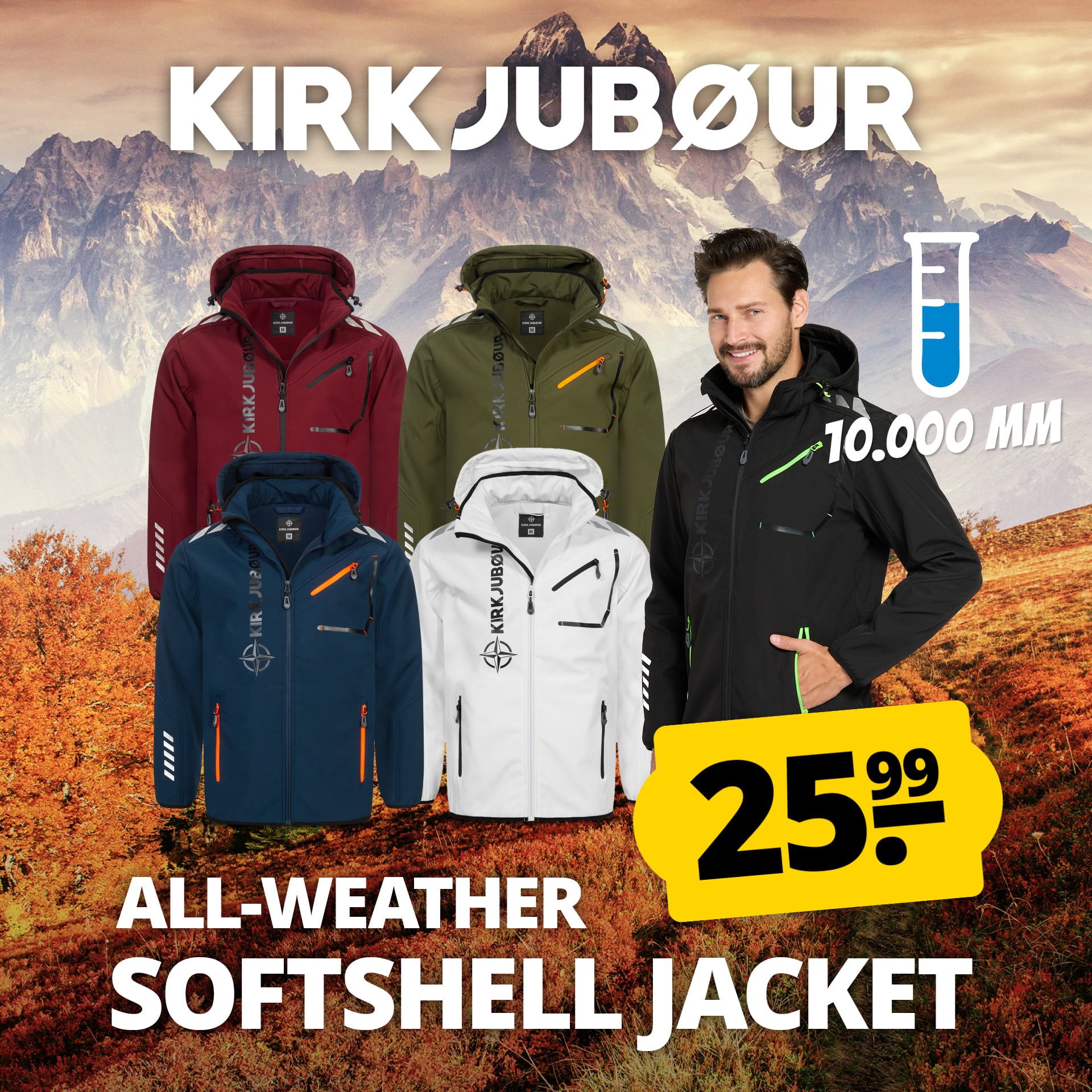 kirkjubour alvik uomo giacca softshell colonna d acqua 10.000 mm 