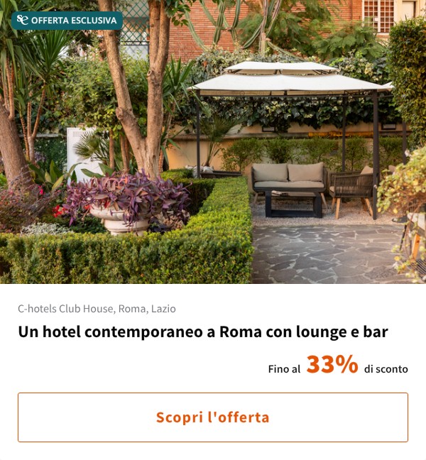 Un hotel contemporaneo a Roma con lounge e bar