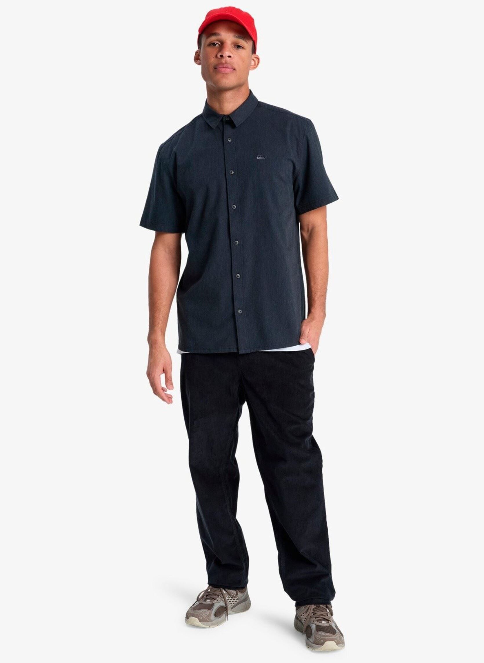 Quiksilver Pantalons droits Taxer Regular Cord Pant homme noir