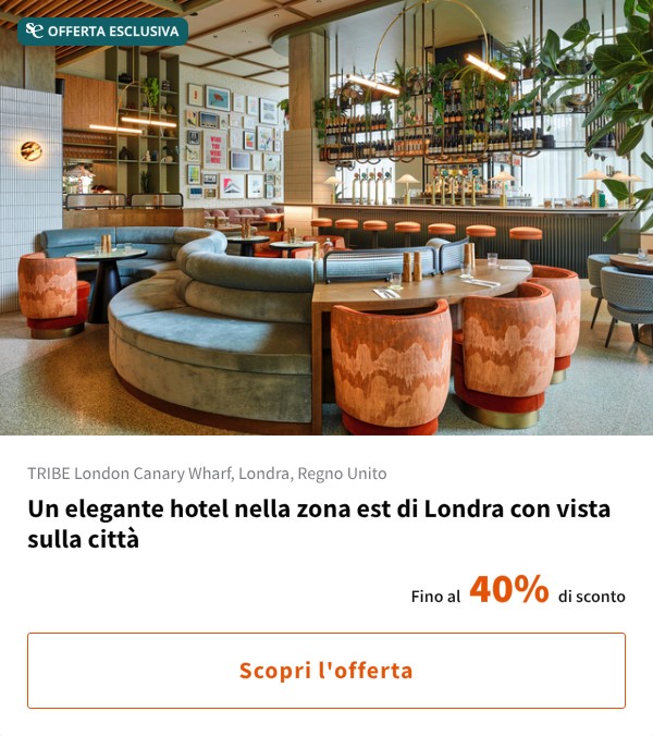 Un elegante hotel nella zona est di Londra con vista sulla città