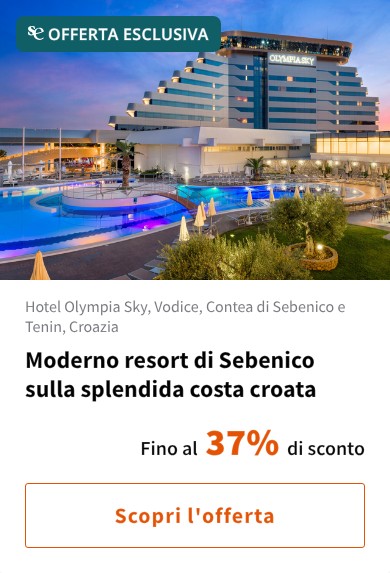 Moderno resort di Sebenico sulla splendida costa croata