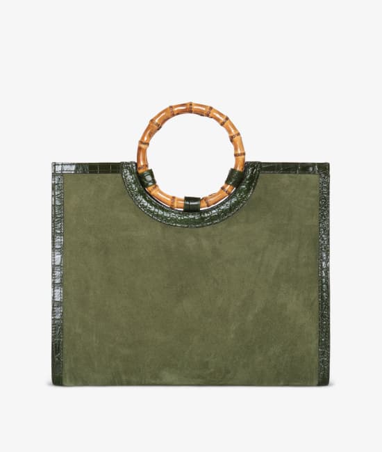 Borsa a mano Bamboo Large Deluxe Verde
