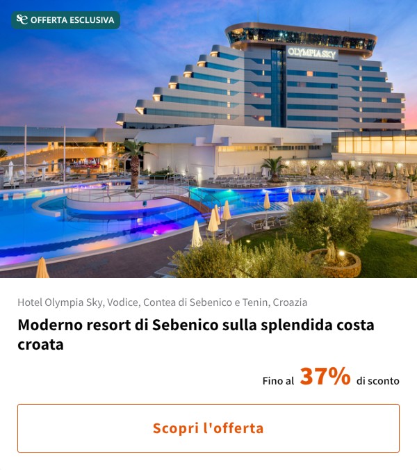 Moderno resort di Sebenico sulla splendida costa croata