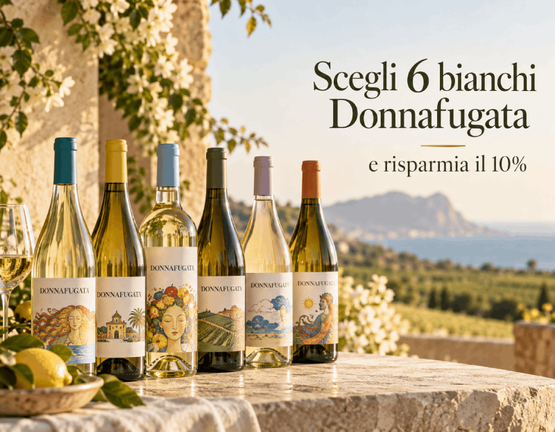 6 bottiglie di vini bianchi Donnafugata