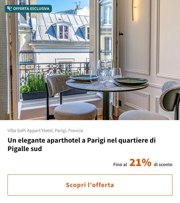 Un elegante aparthotel a Parigi nel quartiere di Pigalle sud