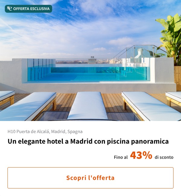 Un elegante hotel a Madrid con piscina panoramica