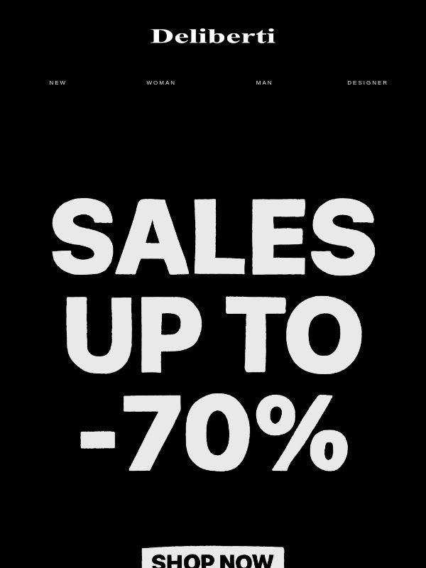 FINAL SALES: Fino al -70% sulla collezione SS26