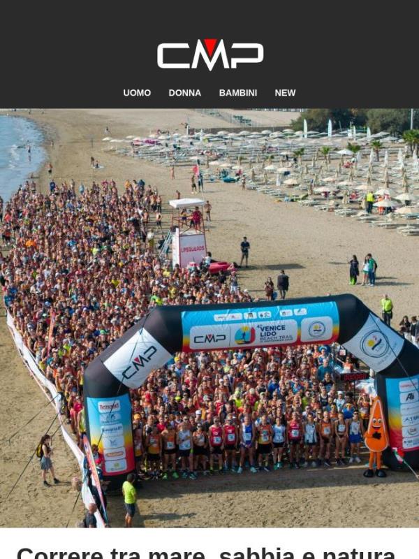 🏃 Al fianco di chi corre: CMP x Venice Lido Beach Trail