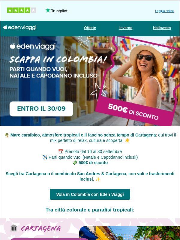 Colombia da scoprire con 500€ di sconto 🌴