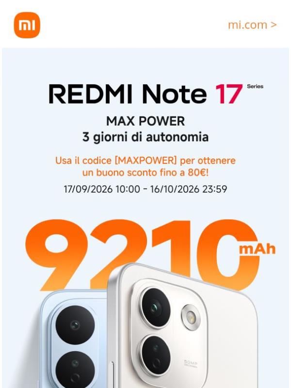 🔥  REDMI Note 17 Series: ora in vendita!