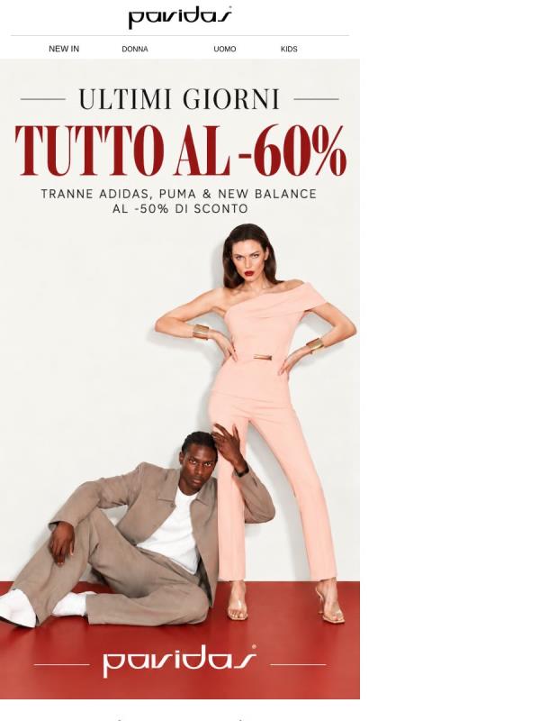 🔥 ULTIMI GIORNI: TUTTO AL -60%