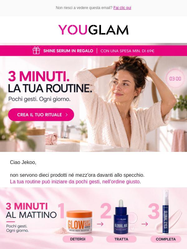 La tua skincare in 3 minuti