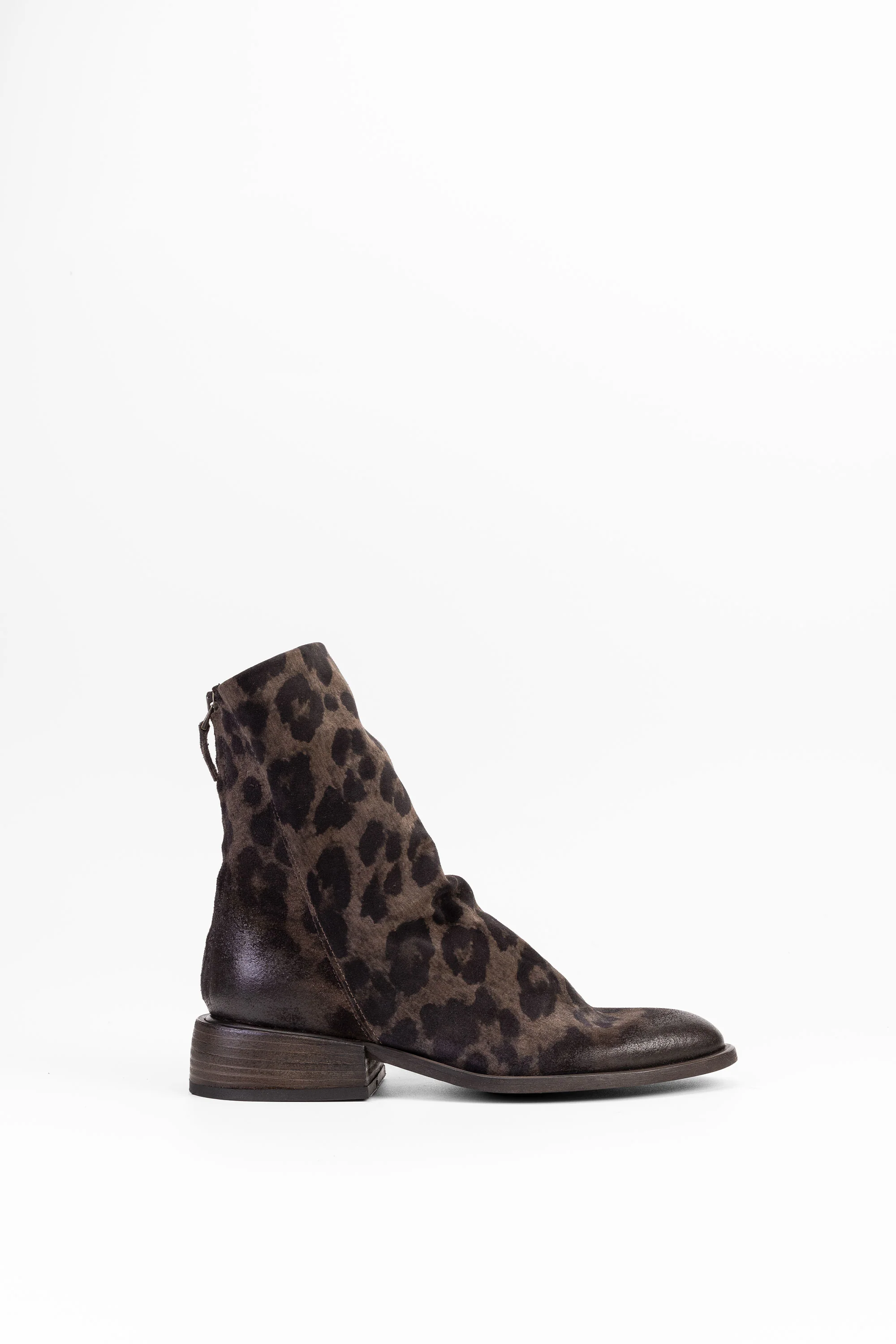 Stivaletti Animalier in Camoscio Claire