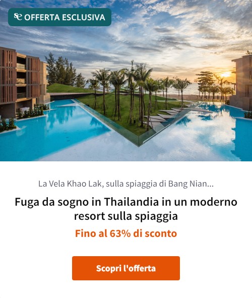 Fuga da sogno in Thailandia in un moderno resort sulla spiaggia