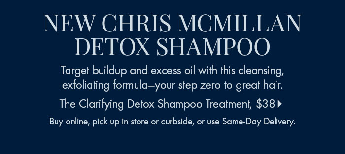 New Chris McMillan Detox Shampoo
