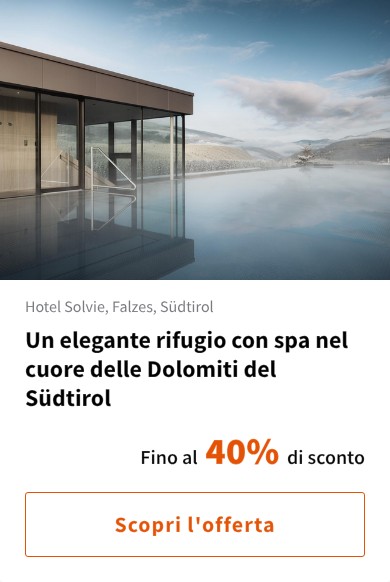 Un elegante rifugio con spa nel cuore delle Dolomiti del Südtirol