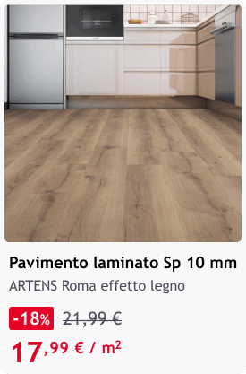 Pavimento laminato Sp 10 mm 17,99 &euro;/m2