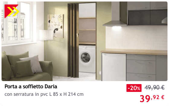 Porta a soffietto Daria 39,92 &euro;