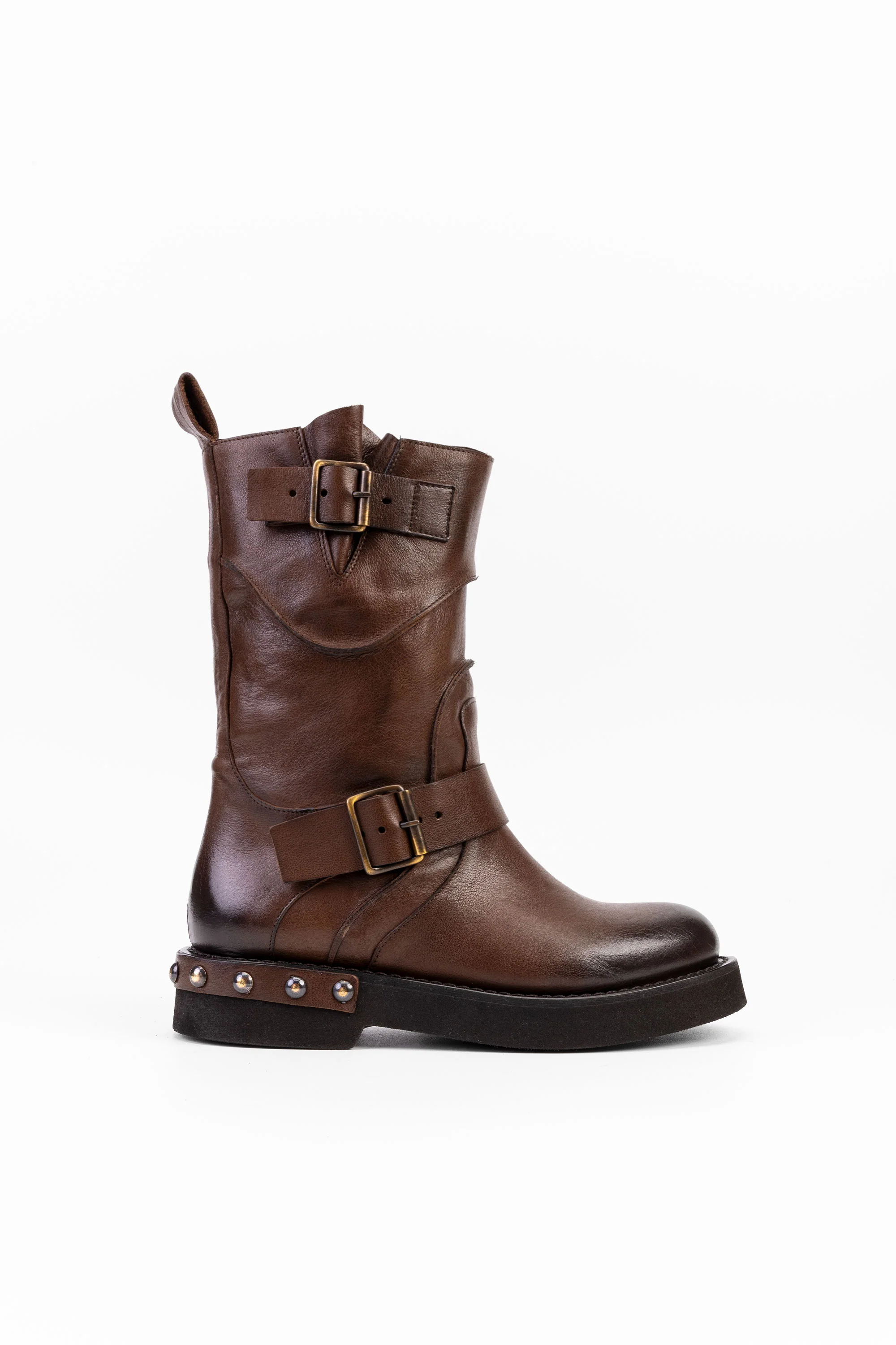 Anfibi Combat Boot in Pelle Lauren