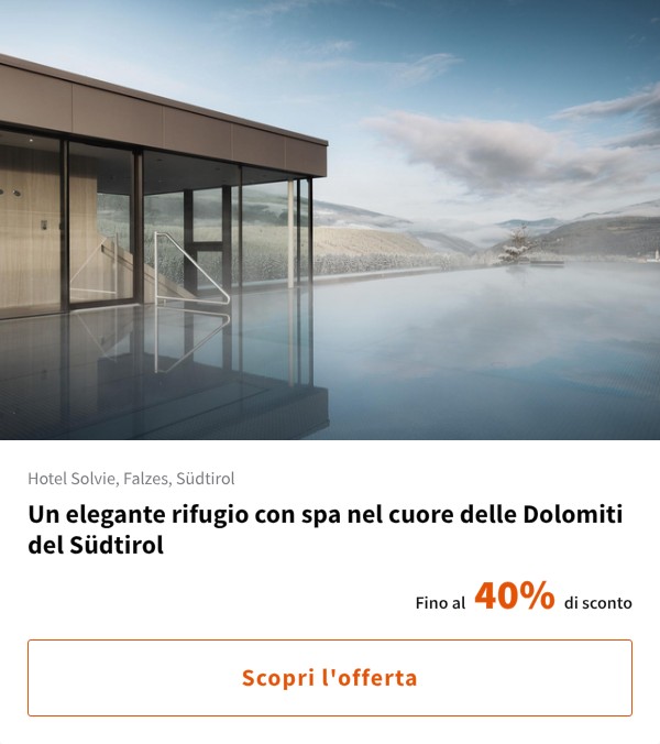 Un elegante rifugio con spa nel cuore delle Dolomiti del Südtirol