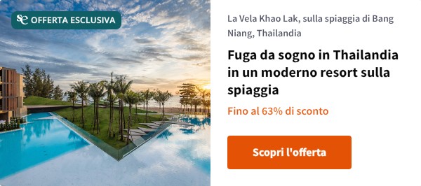 Fuga da sogno in Thailandia in un moderno resort sulla spiaggia