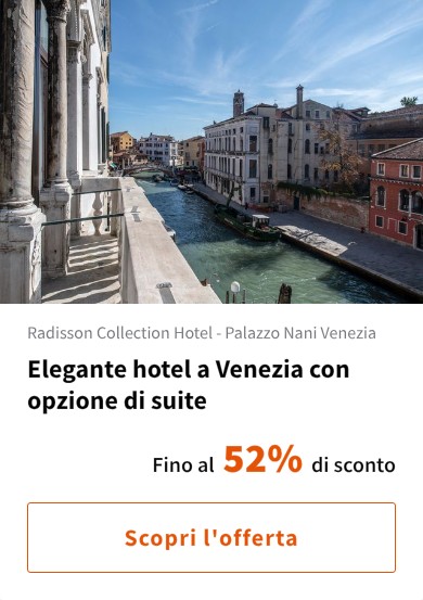 Elegante hotel a Venezia con opzione di suite
