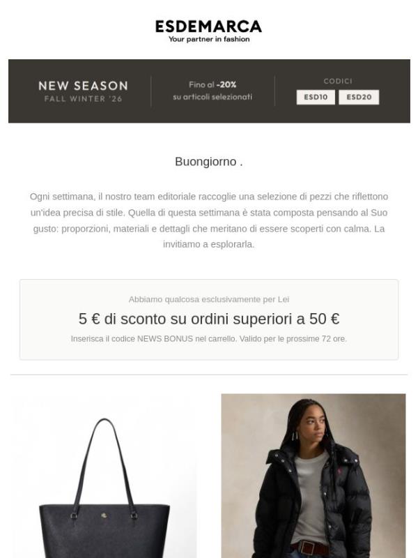 La Sua selezione della settimana è pronta