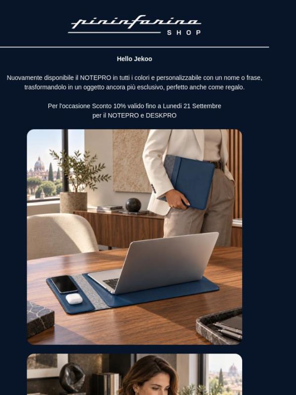 Anche il NOTEPRO da oggi Personalizzabile e disponibile!