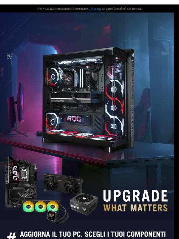 🎮 pu3a8, aggiorna il tuo setup!