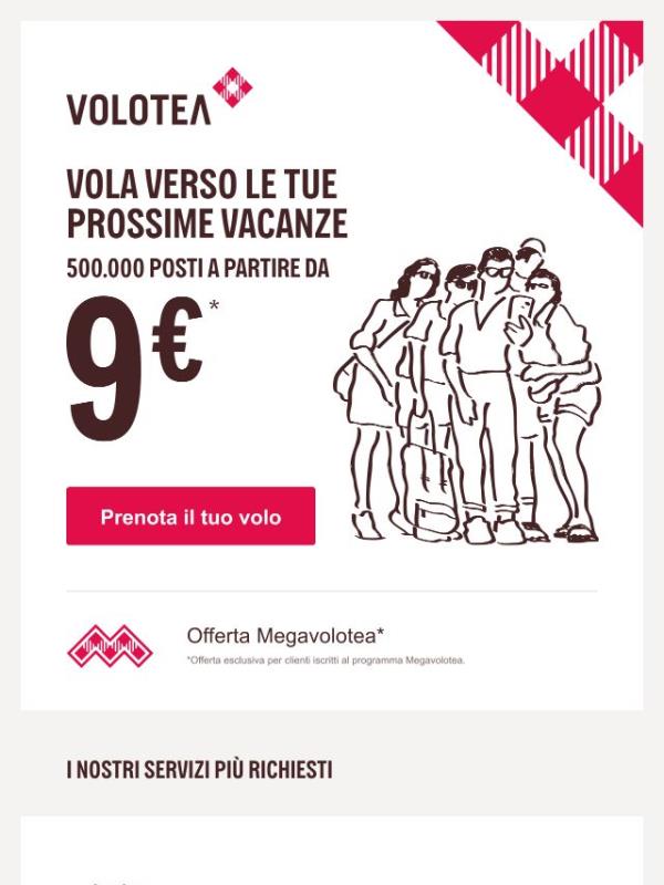 Gioca d’anticipo e prenota il tuo volo da 9€