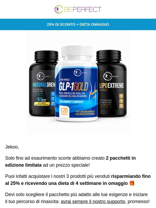 🎁 25% di sconto e dieta in omaggio