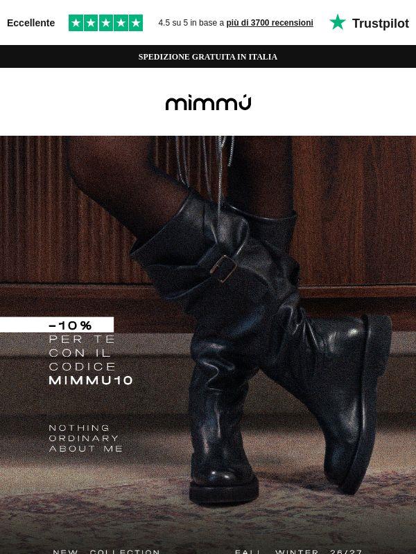 [Promo 10% 🔓] Fai il tuo primo passo in Mimmù!
