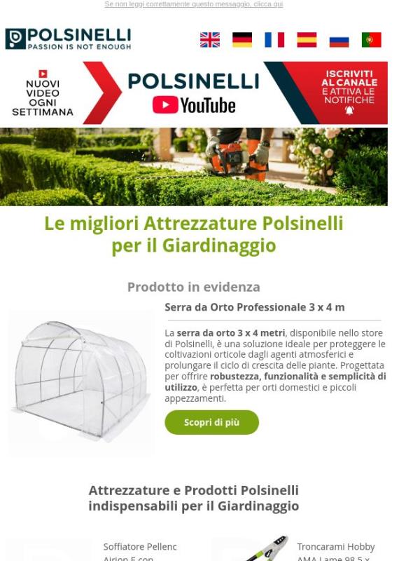 Prepara il giardino alla nuova stagione con Polsinelli 🌾