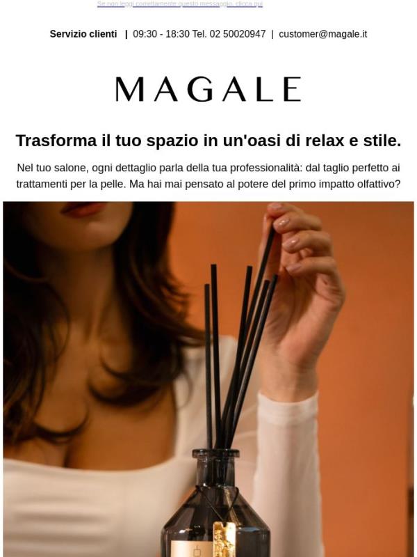 Arredo olfattivo per il tuo salone: sfoglia il catalogo su Magale.it💜