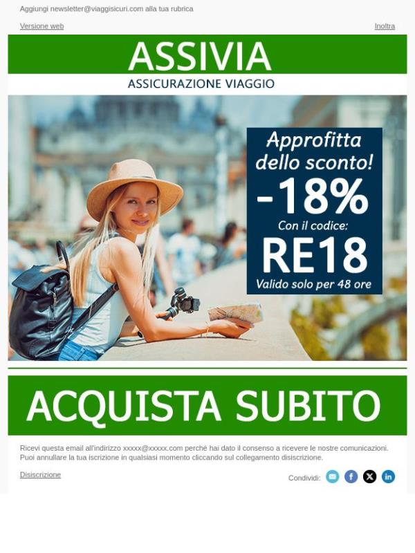-18% su tutte le nostre polizze!