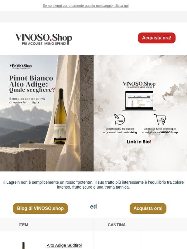 💛 VINOSO | Pinot Bianco dell’Alto Adige
