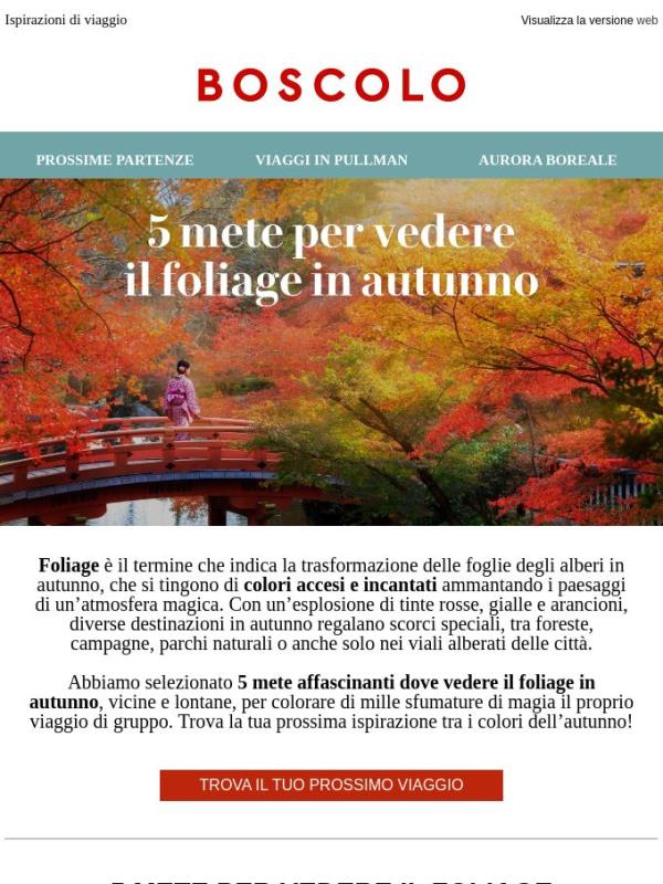 Dove vedere il Foliage in autunno