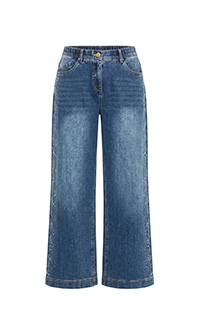 Jeans larghi con piega per un chic informale