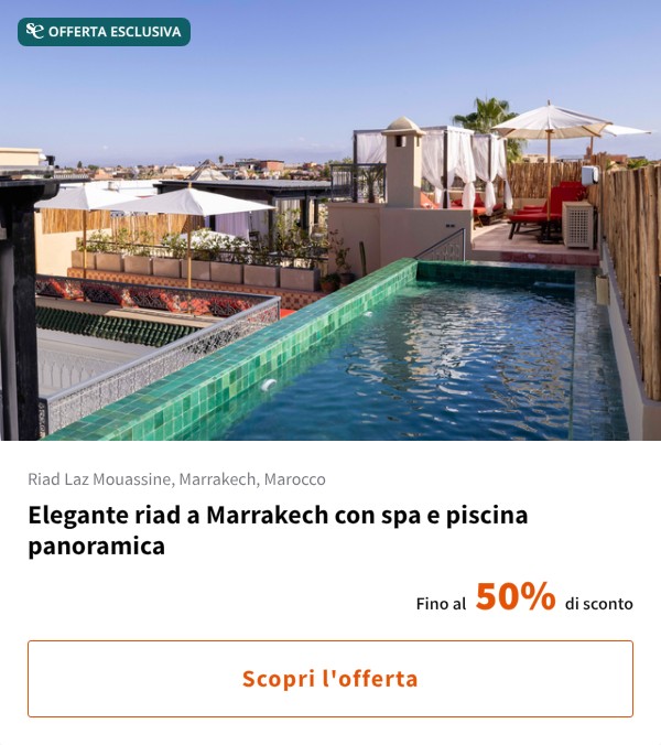 Elegante riad a Marrakech con spa e piscina panoramica