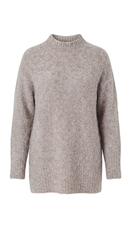 Maglione, bouclé fine, colletto alto, maniche lunghe – scopri ora