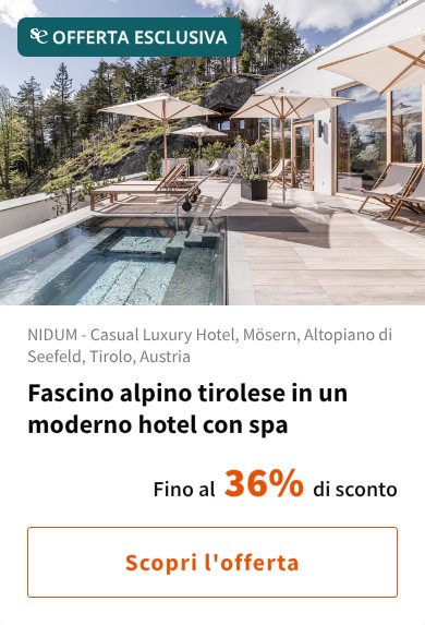 Fascino alpino tirolese in un moderno hotel con spa