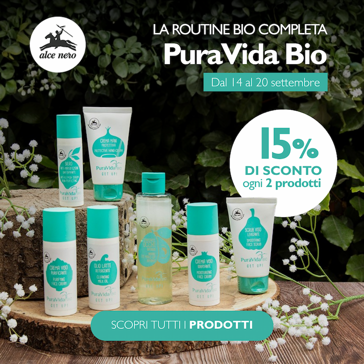 la Routine Bio Completa: -15% sull'acquisto di due prodotti della Linea Cura della Persona