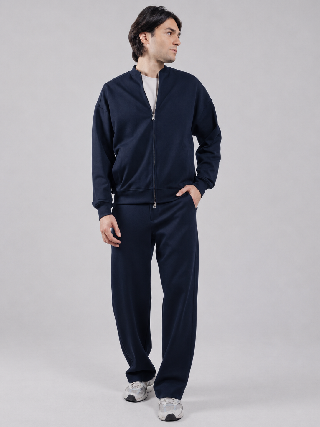 Pantalone in Interlock Navy
