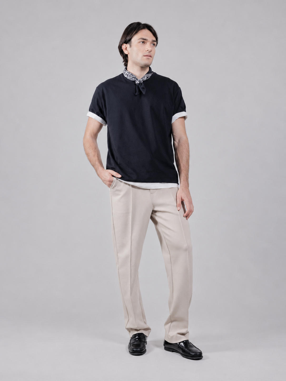 Pantalone Chino in Interlock Beige
